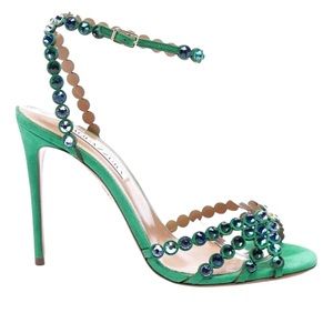 Tequila 105 crystal-embellished suede sandals